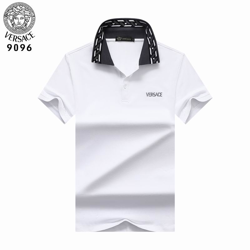 Wholesale Cheap V ersace Short Sleeve Lapel Polo T Shirts for Sale