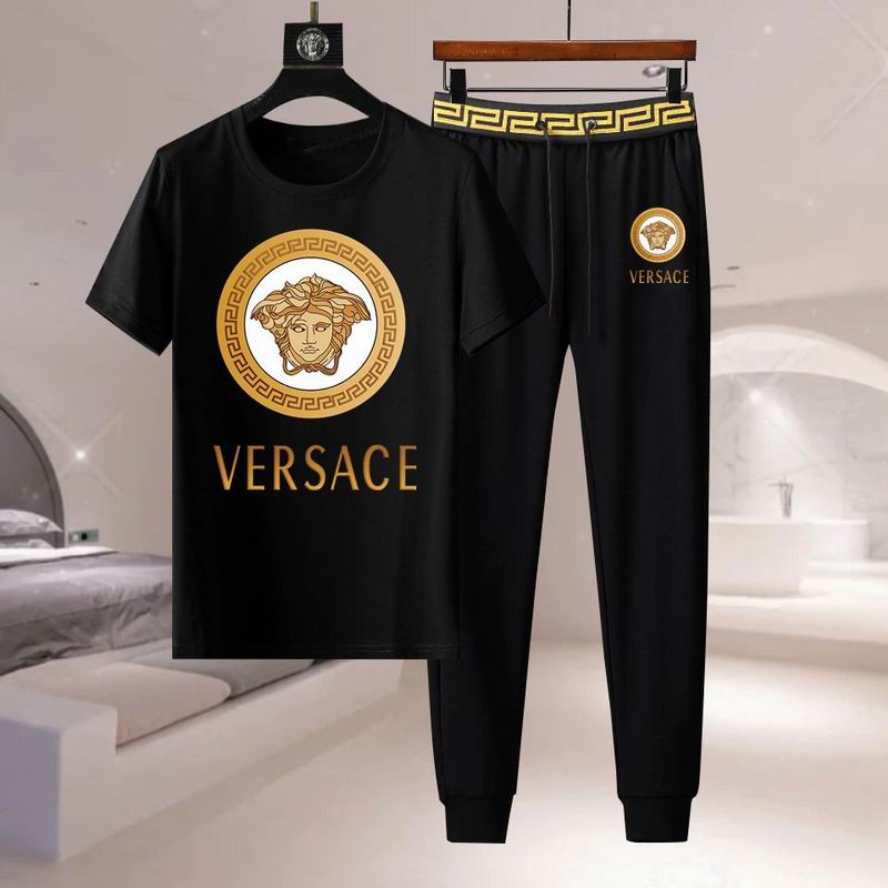 Wholesale Cheap V.ersace Short Sleeve Tracksuits for Sale