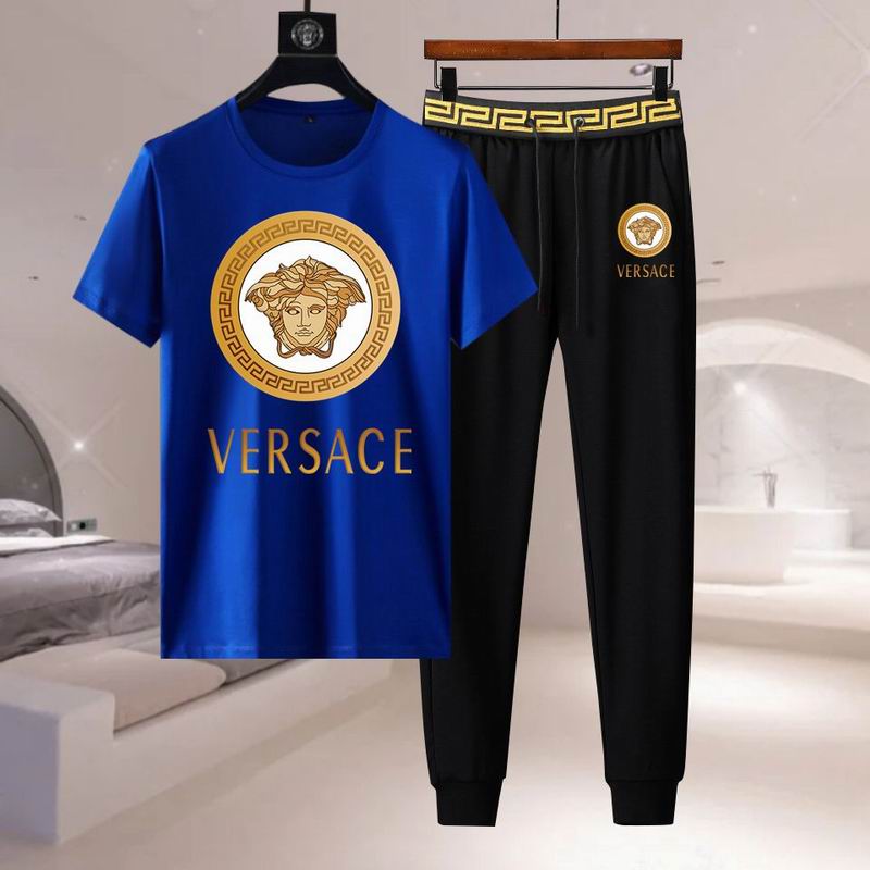 Wholesale Cheap V.ersace Short Sleeve Tracksuits for Sale