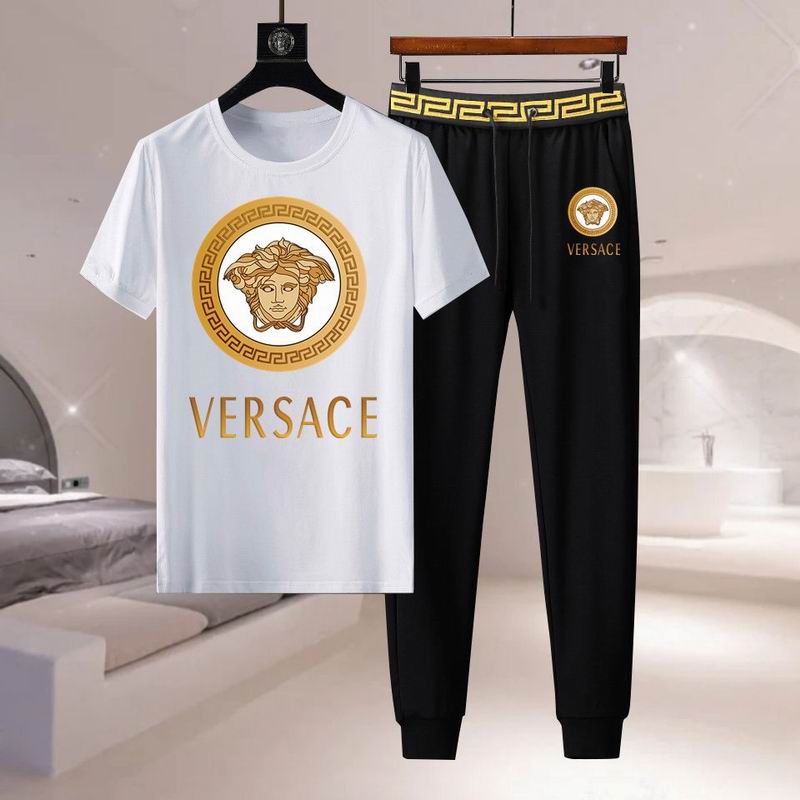 Wholesale Cheap V.ersace Short Sleeve Tracksuits for Sale