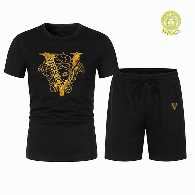 Wholesale Cheap V.ersace Short Sleeve Tracksuits for Sale