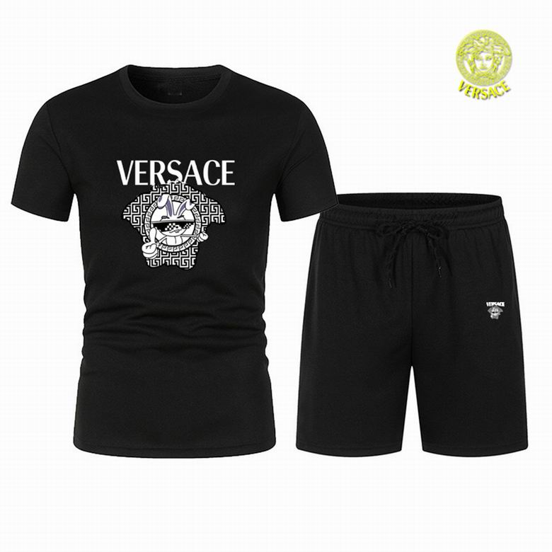 Wholesale Cheap V.ersace Short Sleeve Tracksuits for Sale