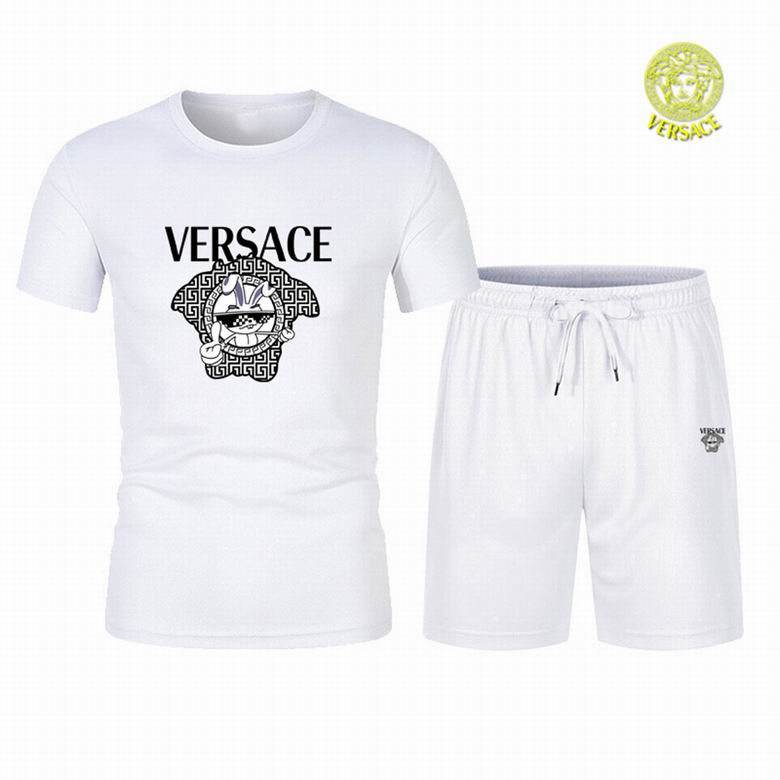 Wholesale Cheap V.ersace Short Sleeve Tracksuits for Sale