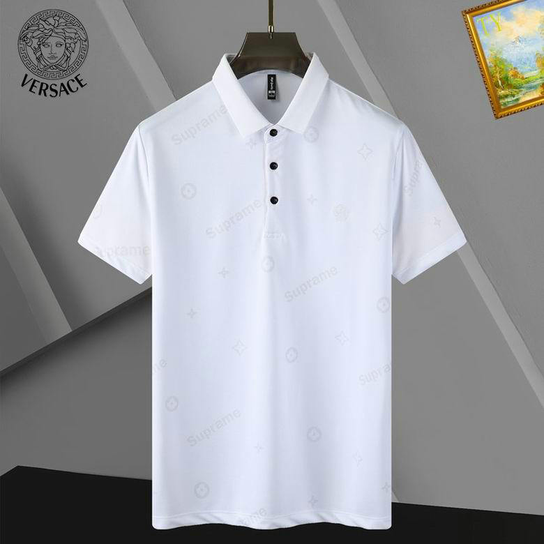 Wholesale Cheap V ersace Short Sleeve Lapel T Shirts for Sale