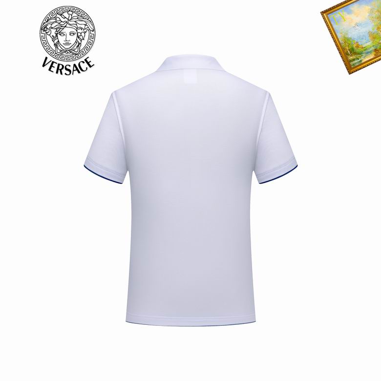 Wholesale Cheap V ersace Short Sleeve Lapel Polo T Shirts for Sale