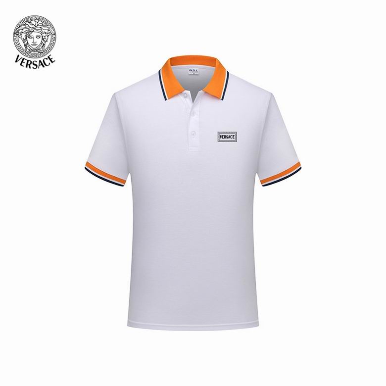 Wholesale Cheap V ersace Short Sleeve Lapel Polo T Shirts for Sale