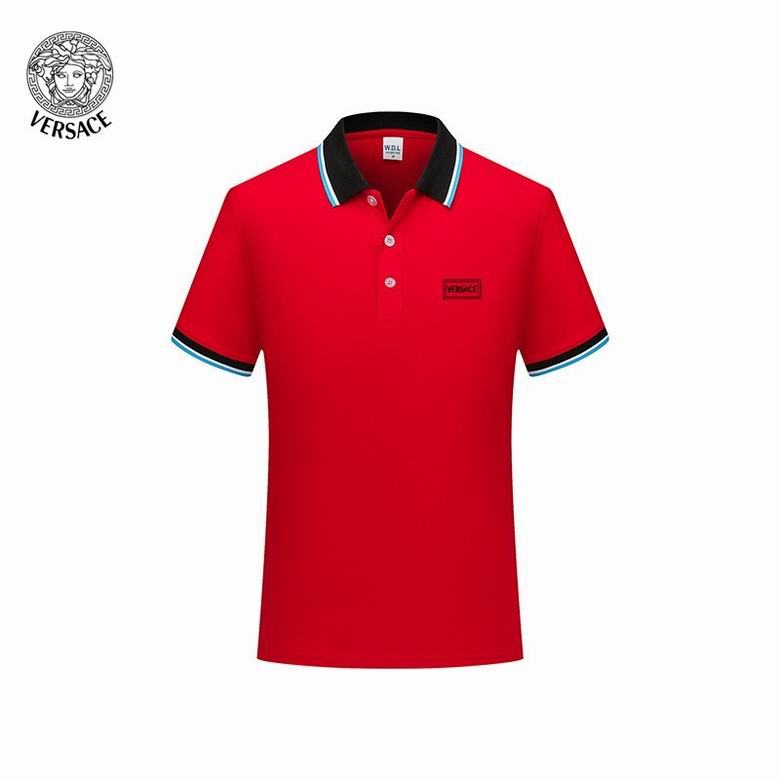 Wholesale Cheap V ersace Short Sleeve Lapel Polo T Shirts for Sale