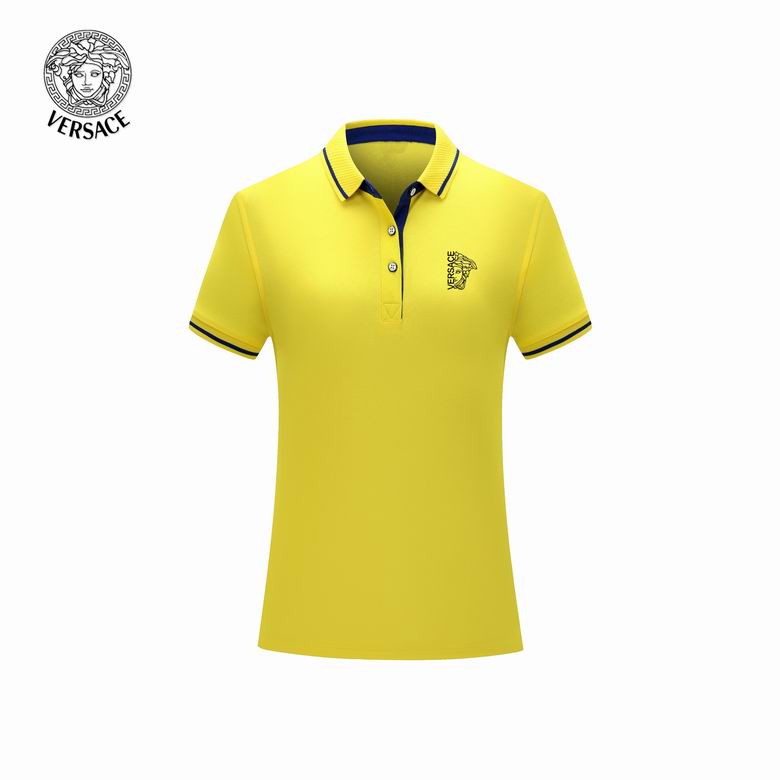 Wholesale Cheap V ersace Short Sleeve Lapel Polo T Shirts for Sale