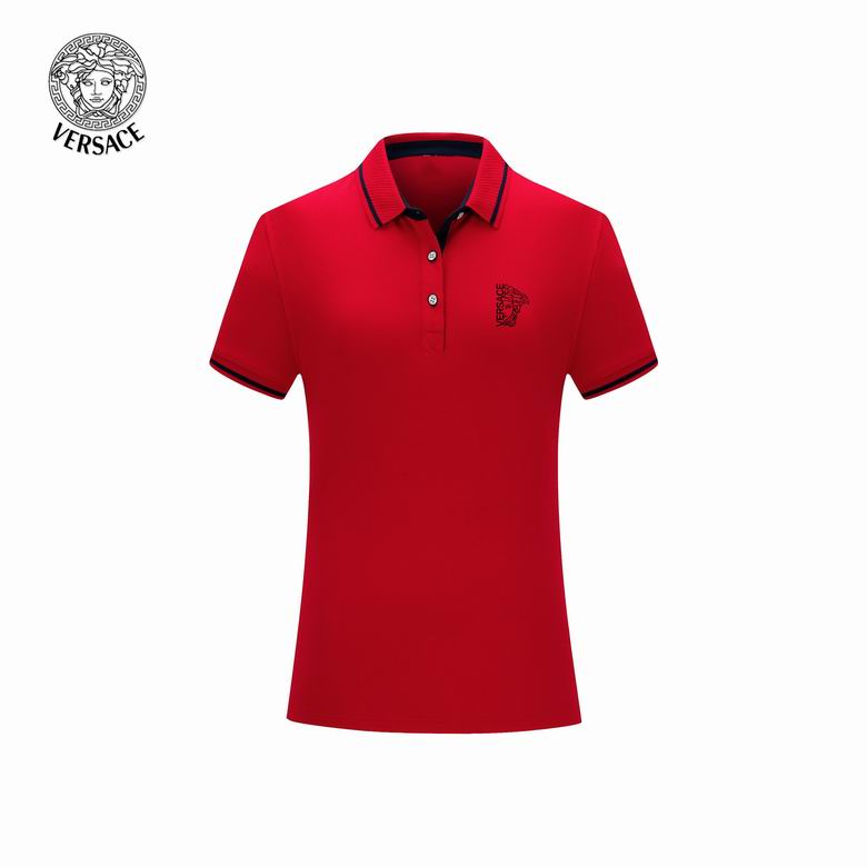 Wholesale Cheap V ersace Short Sleeve Lapel Polo T Shirts for Sale