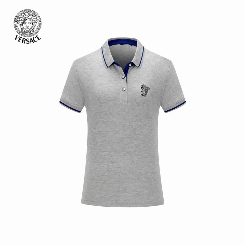 Wholesale Cheap V ersace Short Sleeve Lapel Polo T Shirts for Sale