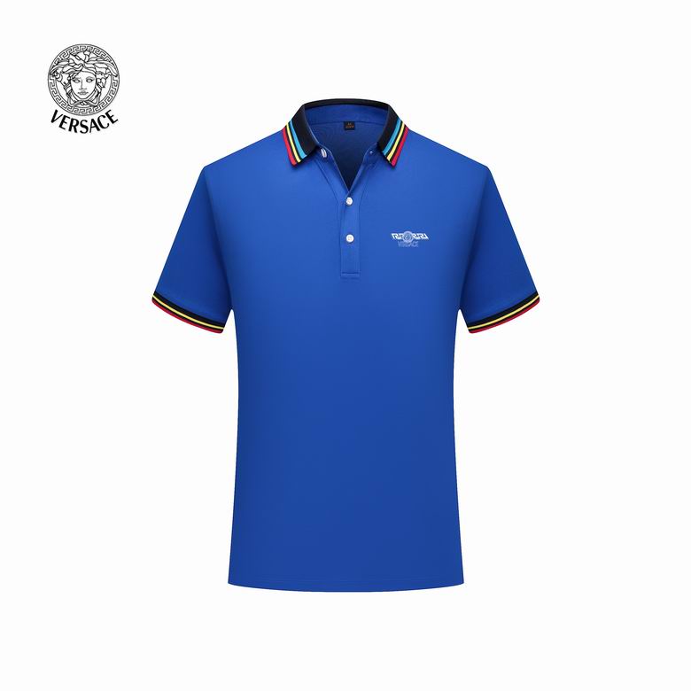 Wholesale Cheap V ersace Short Sleeve Lapel Polo T Shirts for Sale