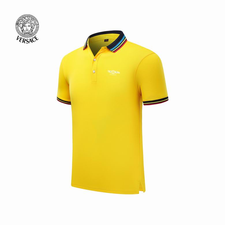 Wholesale Cheap V ersace Short Sleeve Lapel Polo T Shirts for Sale