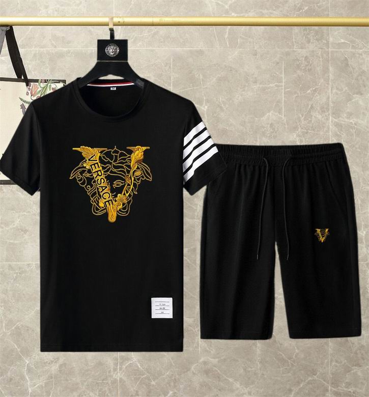 Wholesale Cheap V.ersace Short Sleeve Replica Tracksuits for Sale