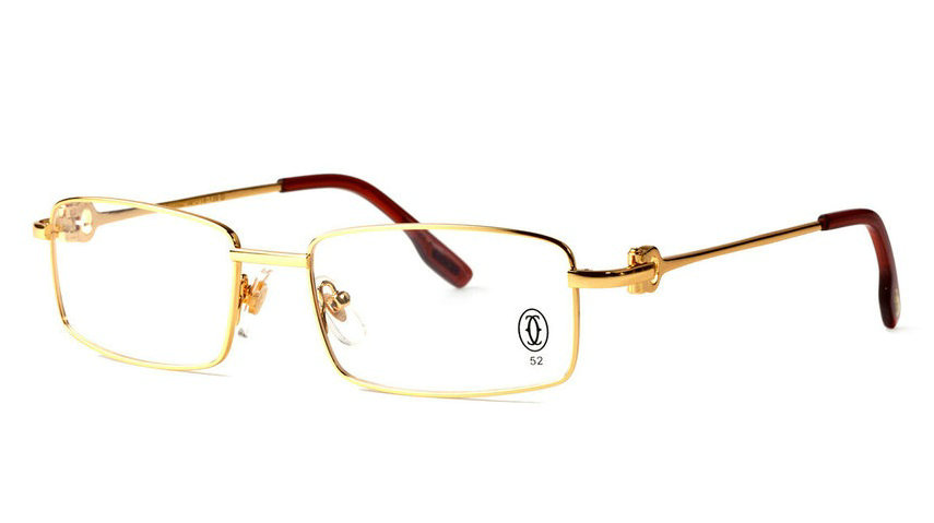 Wholesale Replica Cartier Full Rim Metal Eyeglasses Frame for Sale-014