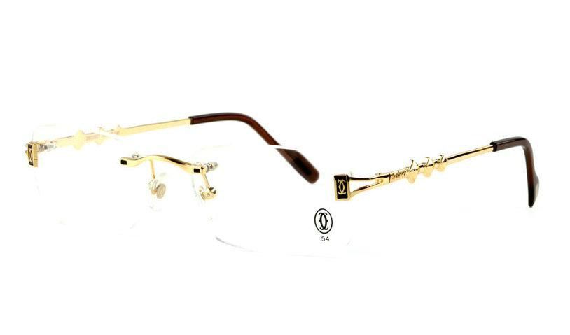 Wholesale Cheap Cartier Rimless Glasses Replica Frames for Sale-027