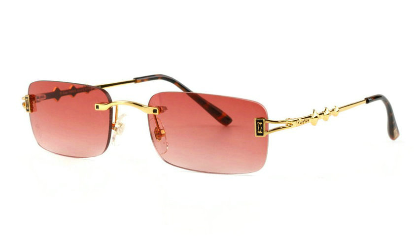 Wholesale Cheap Cartier Replica Rimless Sunglasses Frames for Sale-028