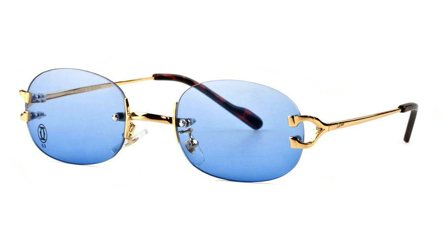 Wholesale Cheap Cartier Replica Rimless Glasses Frames for Sale-034