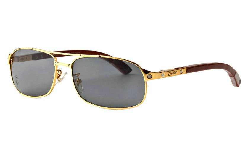 Wholesale Cheap Cartier Santos Dumont Sunglasses Replica for Sale-001