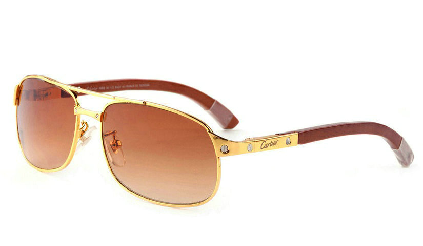 Wholesale Cheap Cartier Santos Dumont Sunglasses Replica for Sale-005