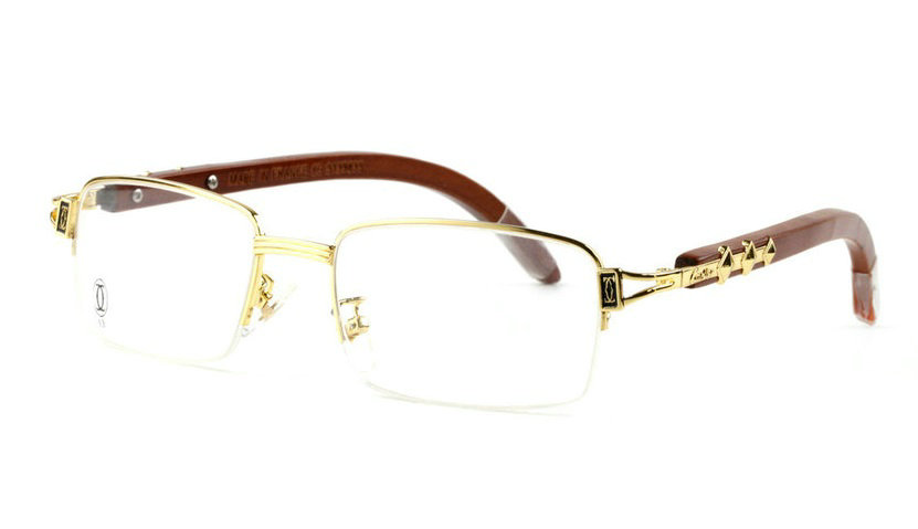 Wholesale Replica Cartier Wood Frame Glasses for Sale-171