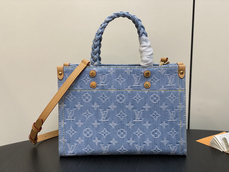 Wholesale Cheap Aaa Louis Vuitton Let Go PM Monogram Canvas Denim Tote Bags & Handbags for Sale