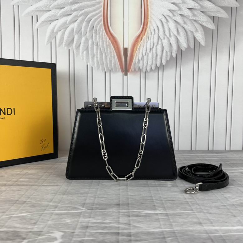 Wholesale Cheap Aaa quality Fendi Replica Peekaboo Cut Leather Shoulder Bags for Sale