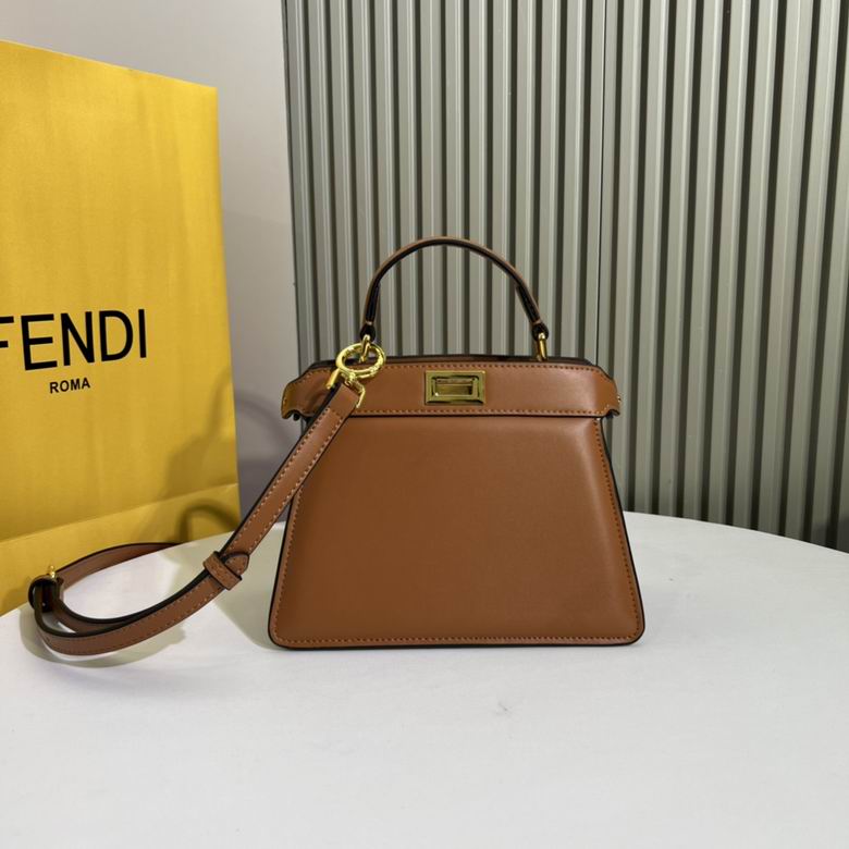 Wholesale Cheap Aaa quality Fendi Replica Peekaboo Leather Tote Shoulder Bags for Sale