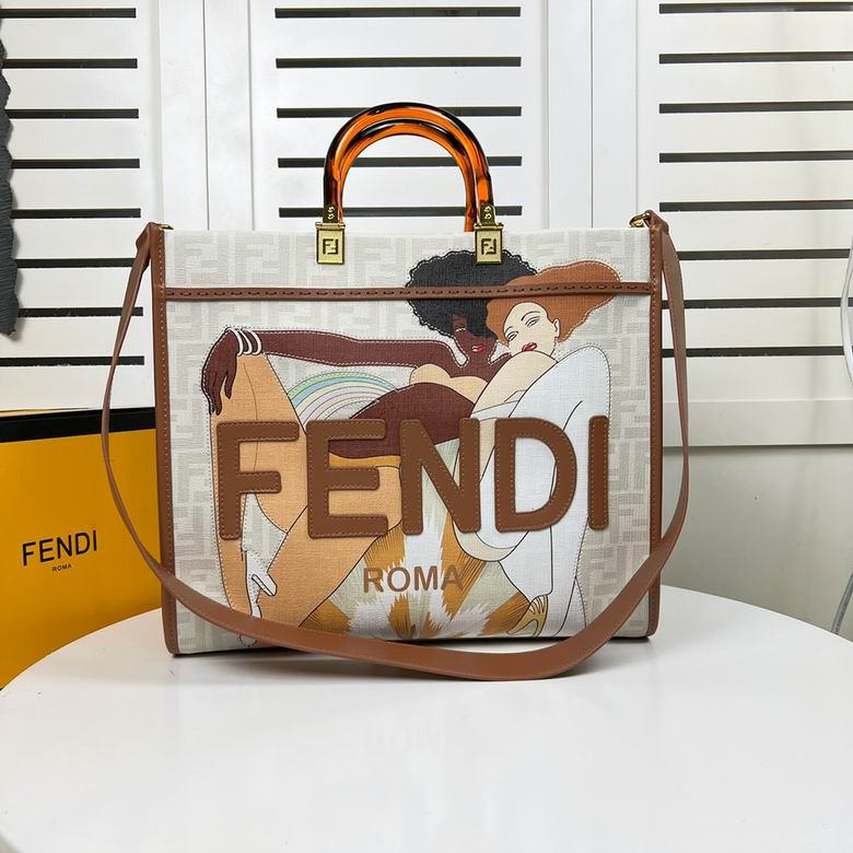 Wholesale Cheap Aaa quality F.endi Sunshine Tote Shoulder Replica Bags for Sale