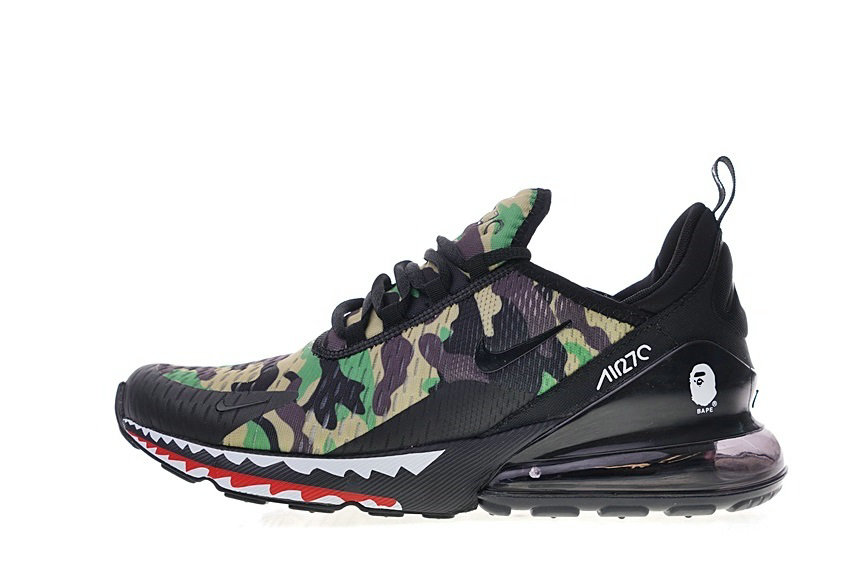 A Bathing APE x Nike Air Max 270 Mens Shoes-070