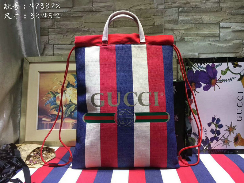 Wholesale AAA Fashion Gucci Drawstring Backpack Replica