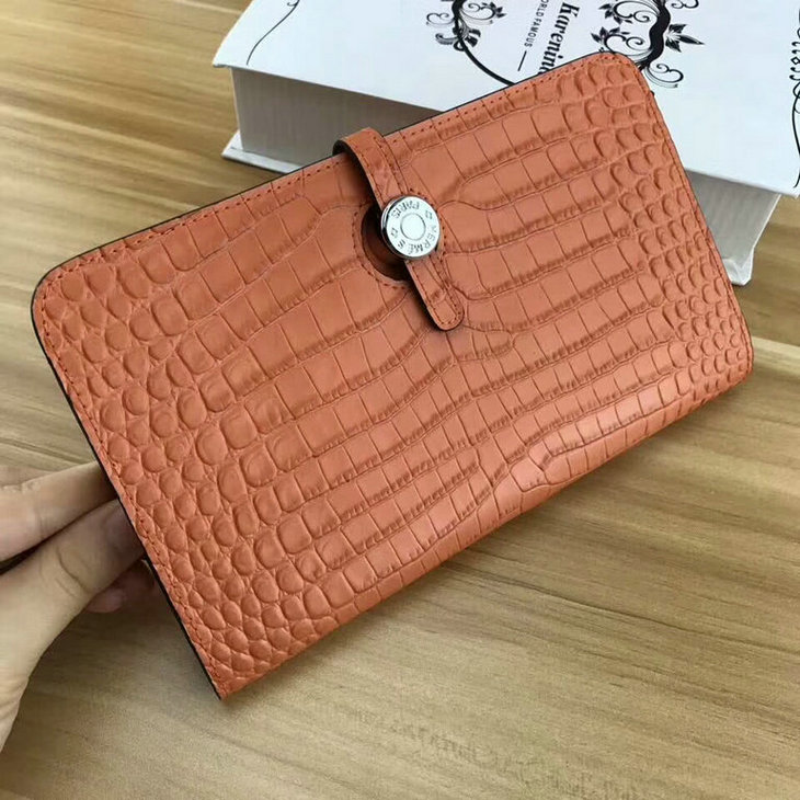 Wholesale AAA Hermes Togo Leather Wallet Sale