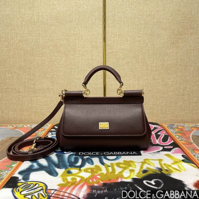 Wholesale Cheap Aaa quality Replica D.olce Gabbana Sicily Leather Tote Shoulder Bags for Sale