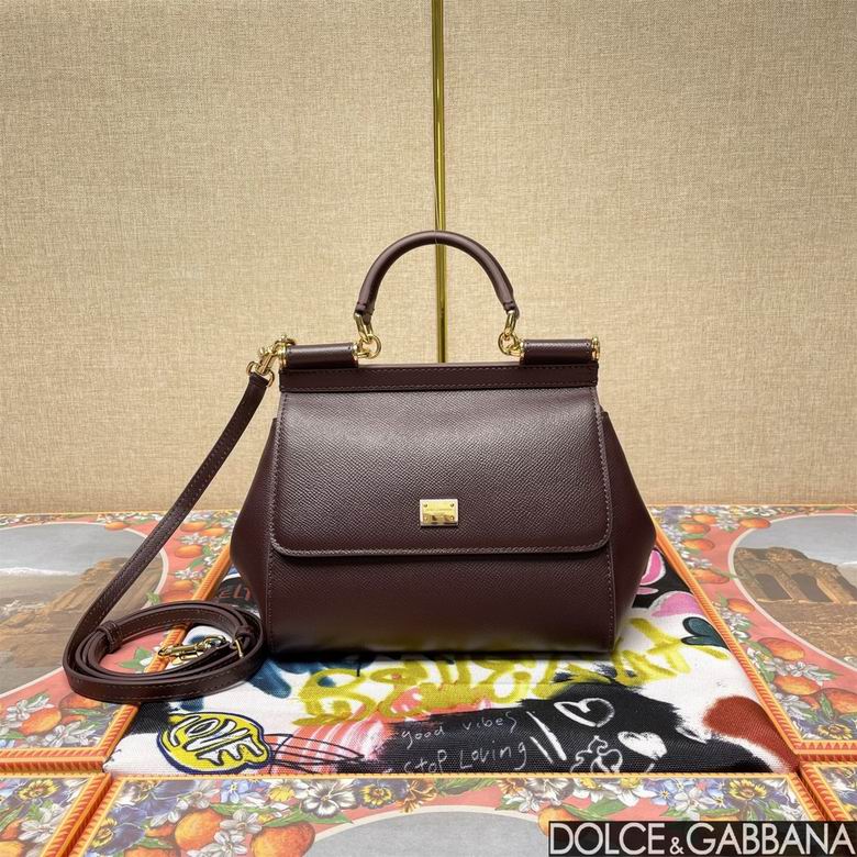 Wholesale Cheap Aaa quality Replica D.olce Gabbana Sicily Leather Tote Shoulder Bags for Sale