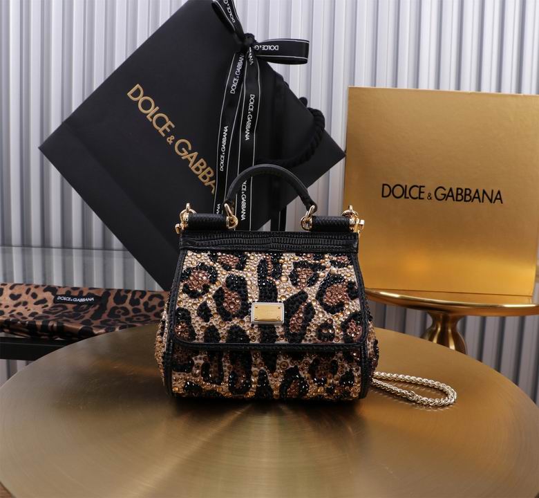 Wholesale Cheap High quality AAA Replica D.olce Gabbana Sicily Leather Shoulder Bags for Sale