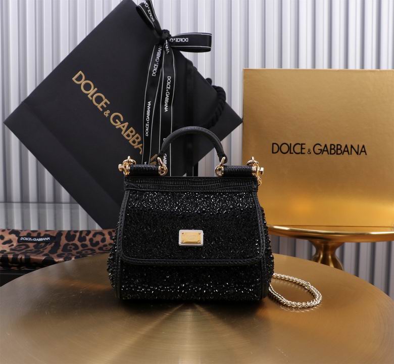 Wholesale Cheap High quality AAA Replica D.olce Gabbana Sicily Leather Shoulder Bags for Sale