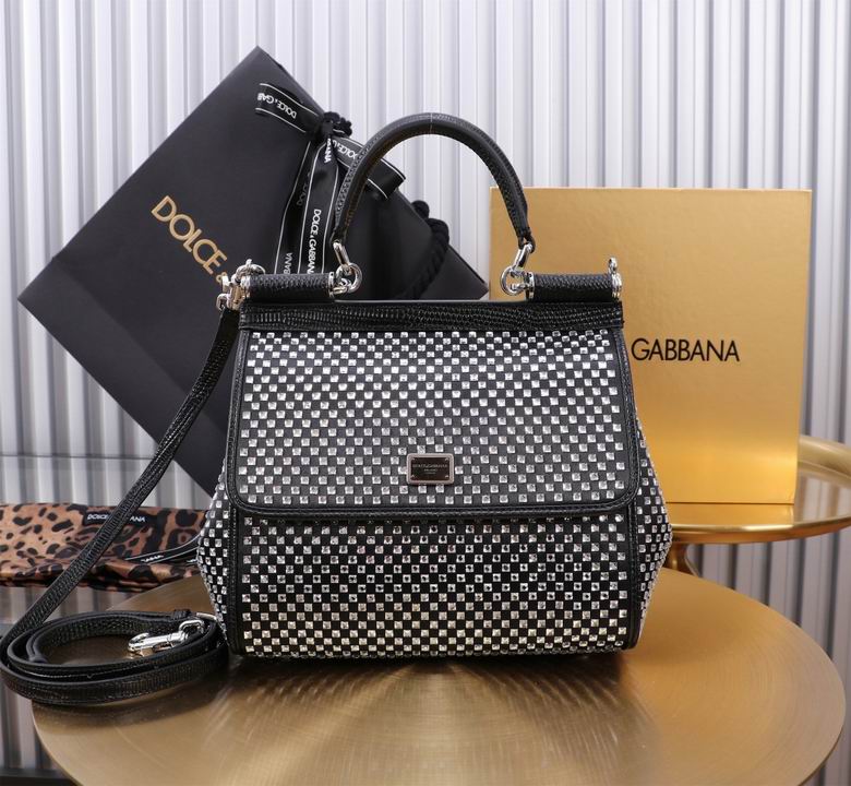 Wholesale Cheap High quality AAA Replica D.olce Gabbana Sicily Leather Tote Shoulder Bags for Sale