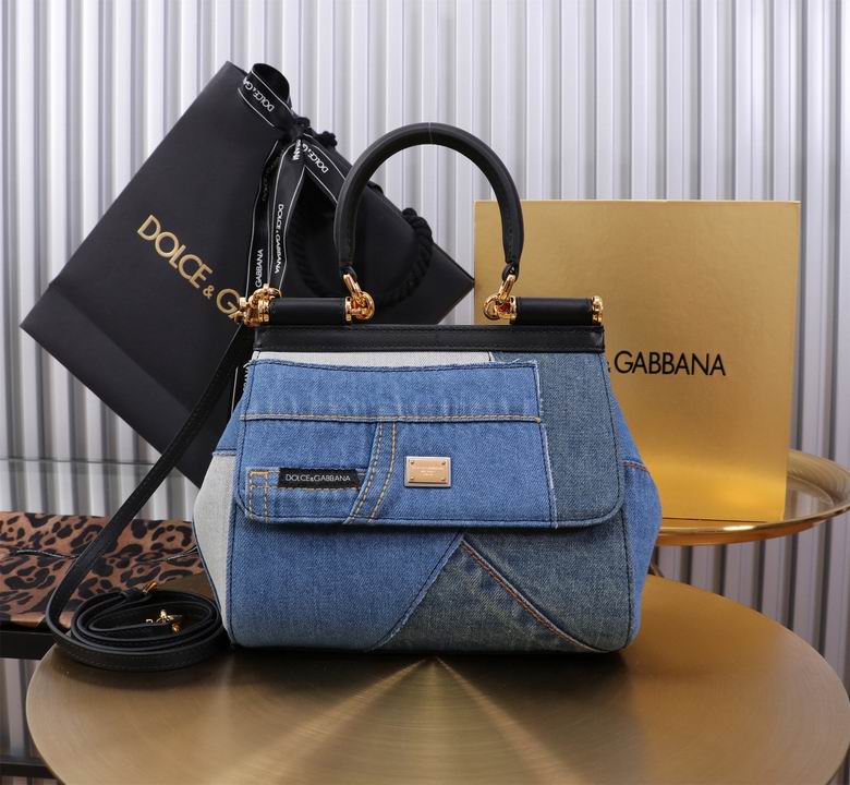 Wholesale Cheap High quality AAA Replica D.olce Gabbana Sicily Leather Tote Shoulder Bags for Sale