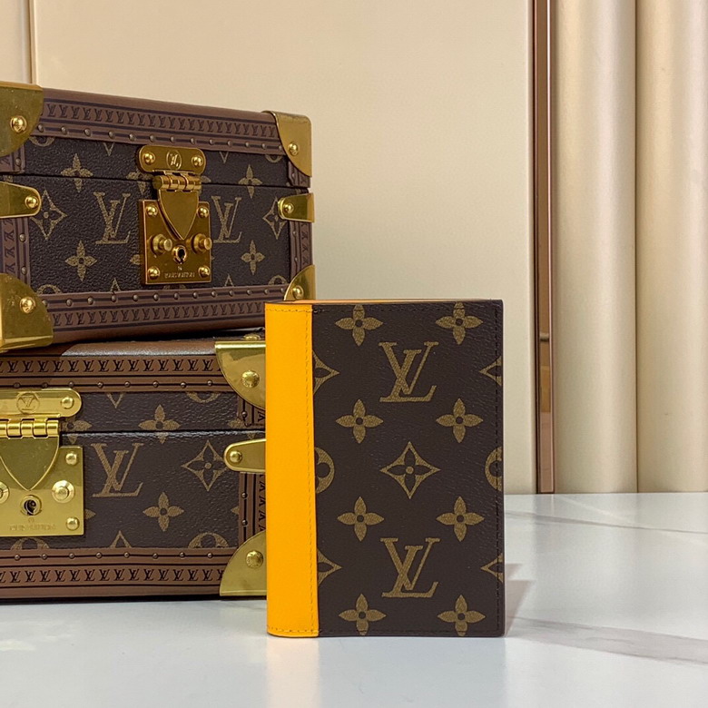 Wholesale High Quality AAA Louis Vuitton Passport Cover Monogram Macassar Canvas Leather Replica Wallets for Sale