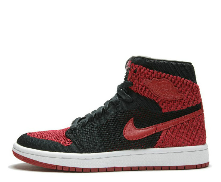 Wholesale Air Jordan 1 Flyknit “Banned” Sneakers-089