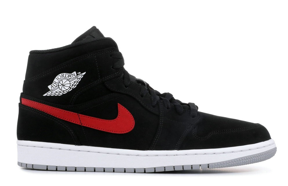 Air Jordan 1 MID black university red 554724-065