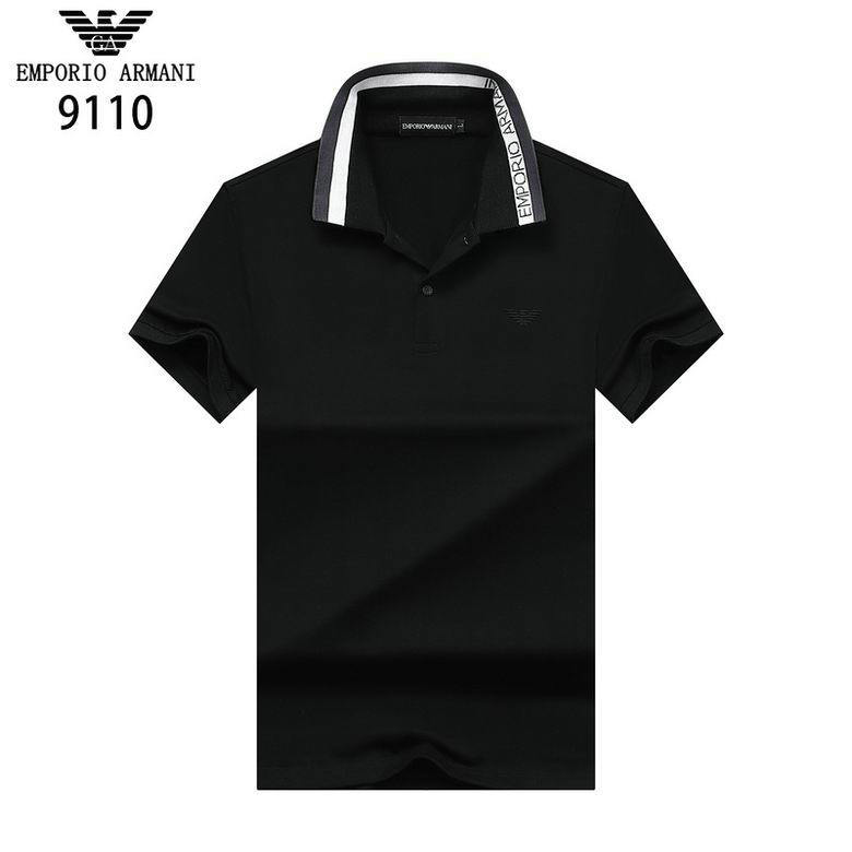 Wholesale Cheap Armani Short Sleeve Lapel T Shirts for Sale