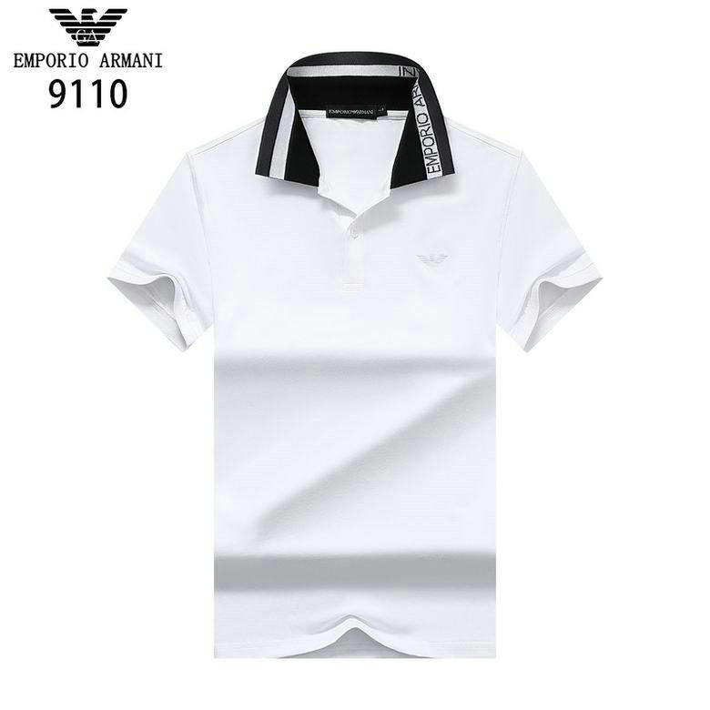 Wholesale Cheap Armani Short Sleeve Lapel T Shirts for Sale