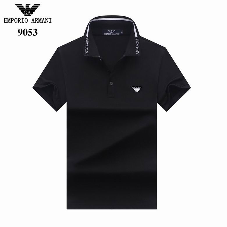 Wholesale Cheap A rmani Polo Short Sleeve Lapel T Shirts for Sale