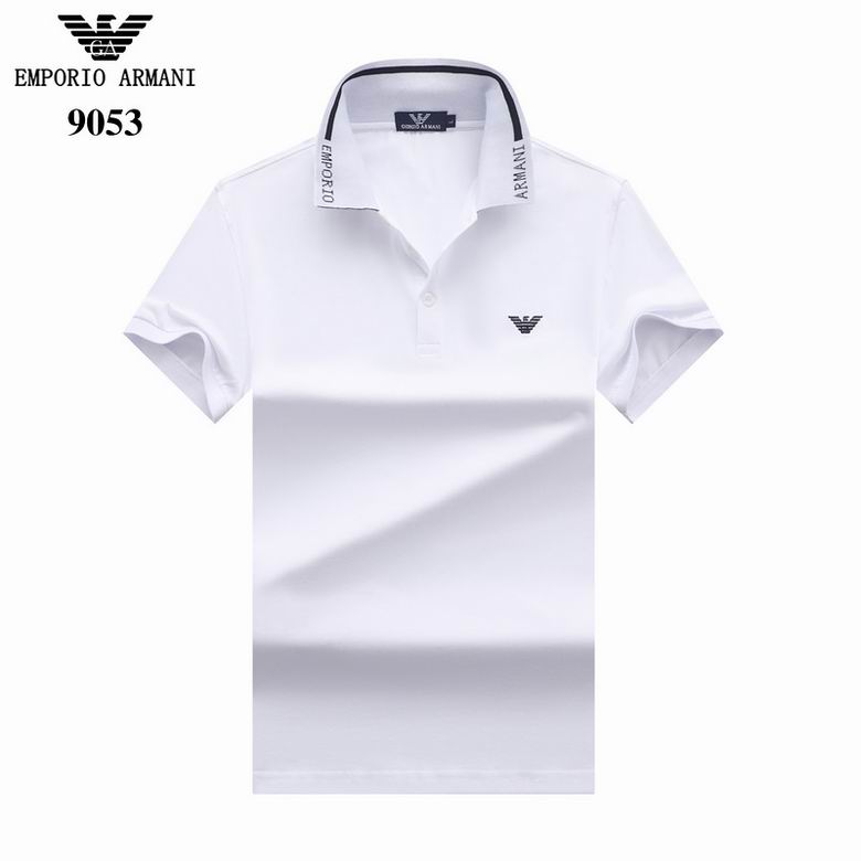 Wholesale Cheap A rmani Polo Short Sleeve Lapel T Shirts for Sale