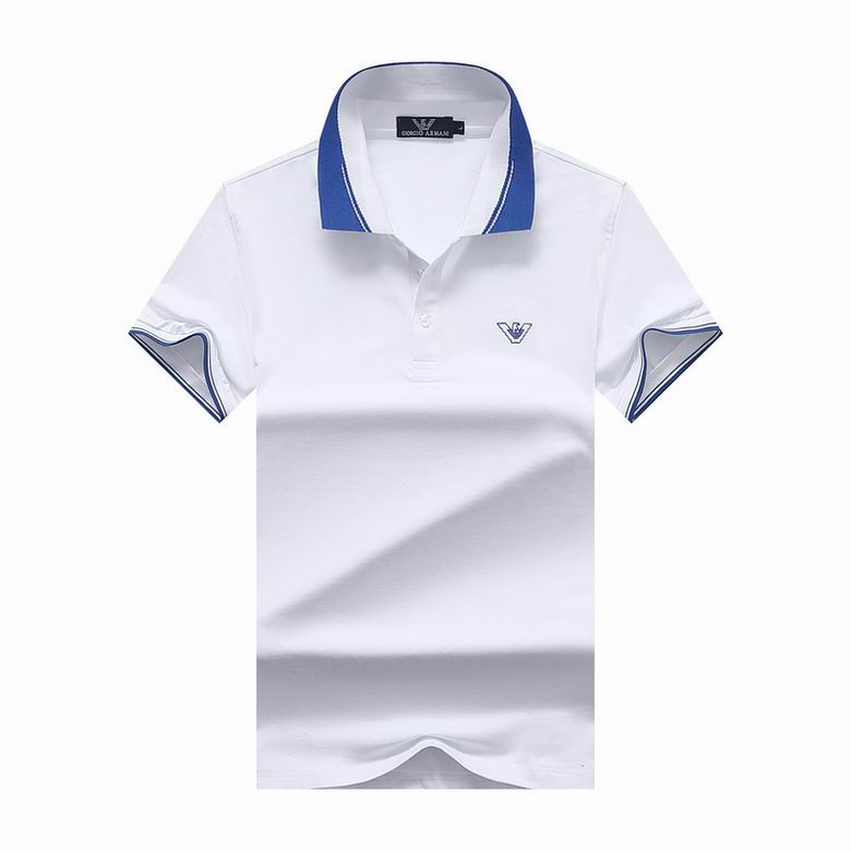 Wholesale Cheap A rmani Polo Short Sleeve Lapel T Shirts for Sale