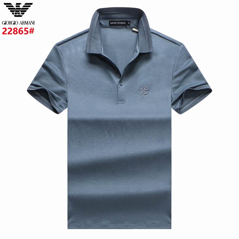 Wholesale Cheap A rmani Short Sleeve Lapel T Shirts for Sale