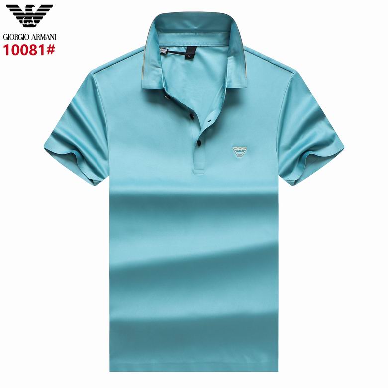 Wholesale Cheap A rmani Short Sleeve Lapel T Shirts for Sale