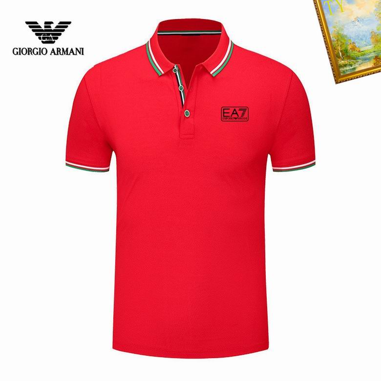 Wholesale Cheap A rmani Short Sleeve Lapel T Shirts for Sale