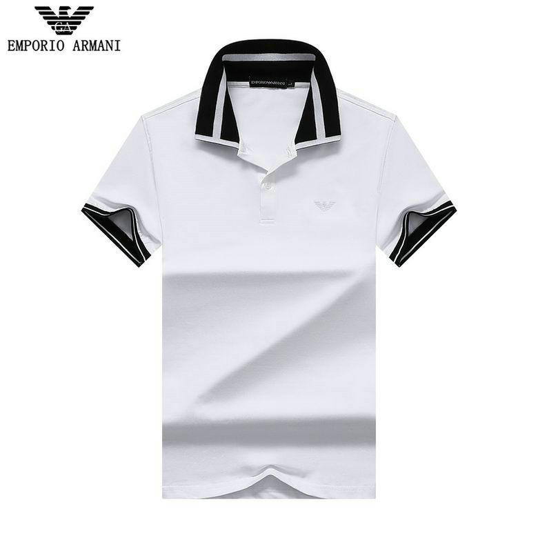 Wholesale Cheap Armani Shorts Sleeve Lapel T Shirts for Sale