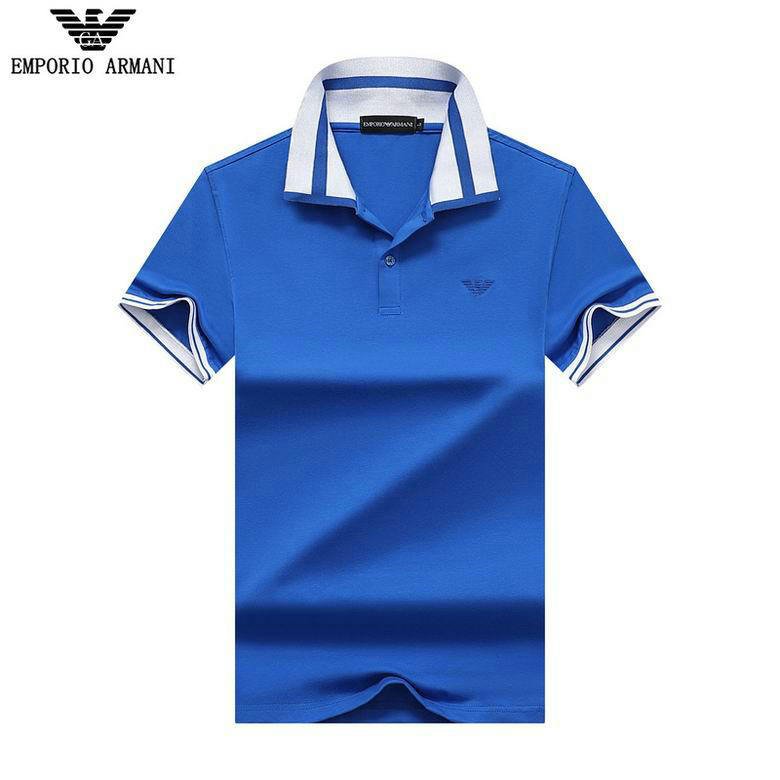 Wholesale Cheap Armani Shorts Sleeve Lapel T Shirts for Sale